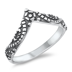 Silver Ring - V Ring