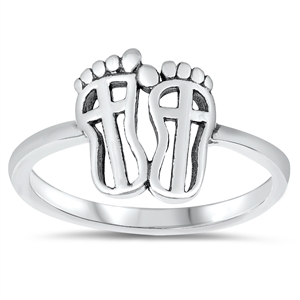 Silver Ring - Feet