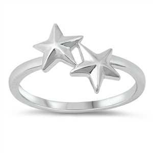 Silver Ring - Stars