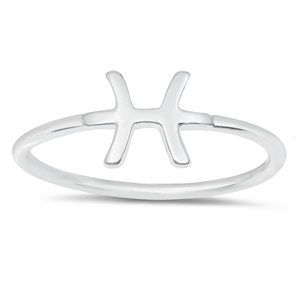 Silver Ring - Zodiac Pisces