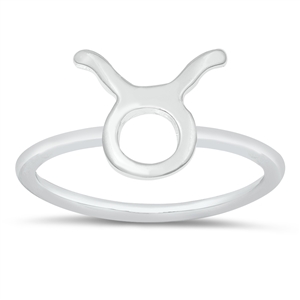 Silver Ring - Zodiac Taurus