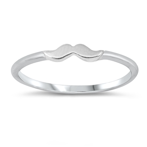 Silver Ring - Little Mustache