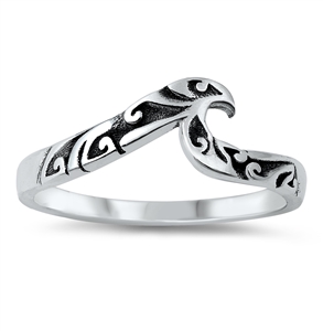 Silver Ring - Filigree Wave