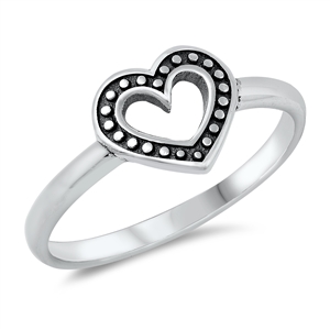 Silver Ring - Open Heart