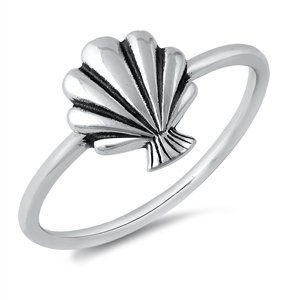 Silver Ring - Seashell