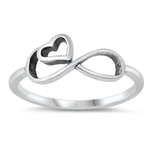 Silver Ring - Infinity Heart