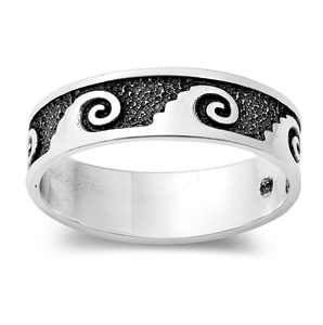 Silver Ring - Wave