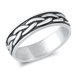 Silver Ring - Braid Band