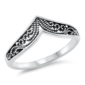 Silver Ring - Filigree Wave