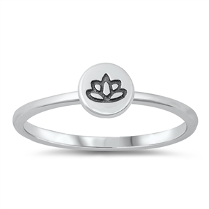 Silver Toe Ring - Lotus