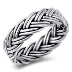 Silver Ring - Braided -
