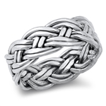 Silver Ring - Braided Band