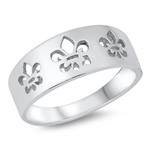 Silver Ring - Fleur De Lis