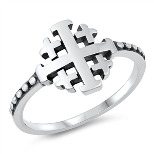 Silver Ring - Crosses