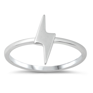 Silver CZ Ring - Thunderbolt