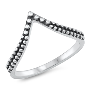 Silver Ring - V Shape