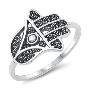 Silver Toe Ring - Hamsa