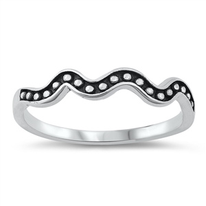 Silver Ring - Squiggle