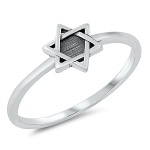 Silver Ring - Star of David