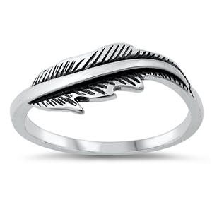 Silver Ring - Feather