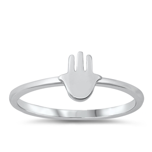 Silver Toe Ring - Hand