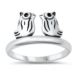 Silver Ring - Owls