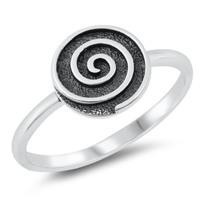 Silver Ring - Spiral