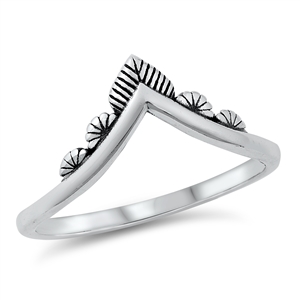 Silver Ring - V Shaped