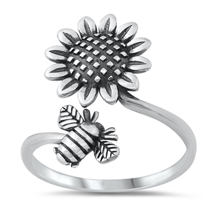 Ring - Sunflower & Bee