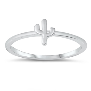 Silver Ring - Little Cactus