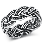 Silver Ring - Braided Band