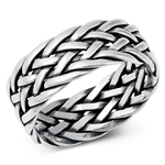 Silver Ring - Braided Band