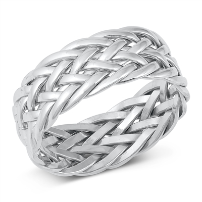 Silver Ring -  Brided Band