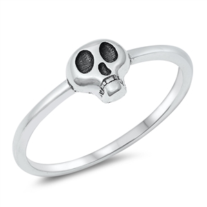 Silver Ring - Mini Skull