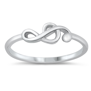 Silver Ring - Treble Clef