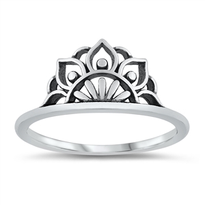 Silver Ring - Mandala