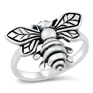 Silver Ring - Bumble Bee