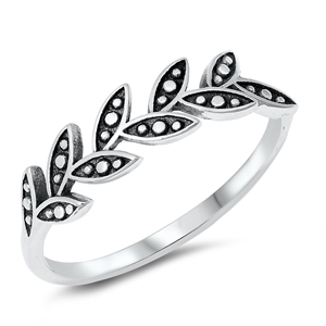 Silver Ring - Leaves