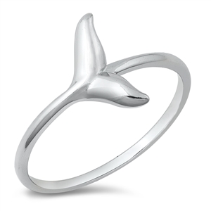 Silver Ring - Whale Tail