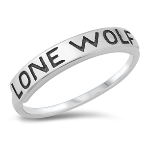 Silver Ring - Lone Wolf