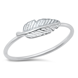 Silver Ring - Feather