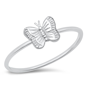 Silver Ring - Baby Butterfly