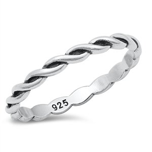 Silver Ring - Braided Band