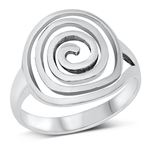 Silver Ring - Spiral