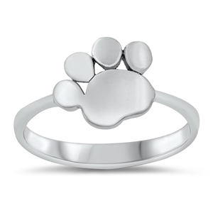 Silver Ring - Paw Print