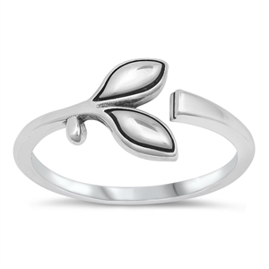 Silver Ring - Leaves