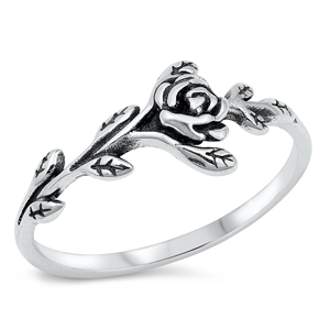 Silver Ring - Rose