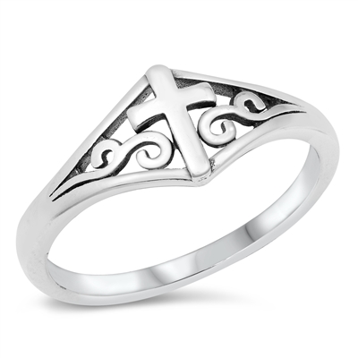 Silver Ring - Cross