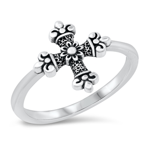 Silver Ring - Cross