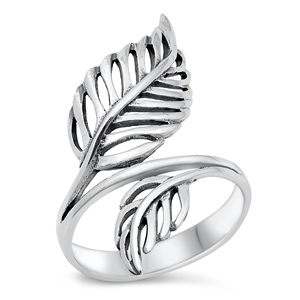 Silver Ring - Leaves